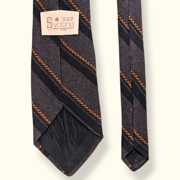 🍁Vintage Svatina 100% Pure Virgin Wool Tie - Picture 3 of 3